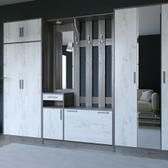 Прихожая ДИАНА-4 сек №10 (Ясень анкор/Дуб эльза) в Ишиме - ishim.mebel24.online | фото 5