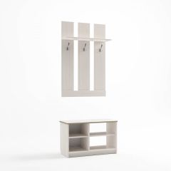 Прихожая Дуэт (Бодега белая) в Ишиме - ishim.mebel24.online | фото 2