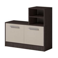 Прихожая Энтер (Венге/Дуб молочный) Комплектация 3 в Ишиме - ishim.mebel24.online | фото 3