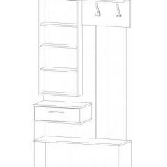 ИНФИНИТИ Прихожая (Секция с зеркалом + 2 шкафа-пенала) в Ишиме - ishim.mebel24.online | фото 6