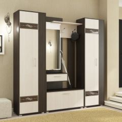 ИНФИНИТИ Прихожая (Секция с зеркалом + 2 шкафа-пенала) в Ишиме - ishim.mebel24.online | фото