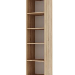 ИТАЛИЯ П-400 Пенал 2 дв. (Дуб сонома/Белый глянец) в Ишиме - ishim.mebel24.online | фото 2
