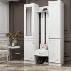 ЛИБЕРТИ Прихожая МДФ (Белое дерево) в Ишиме - ishim.mebel24.online | фото
