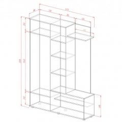 ЛУИЗА Прихожая (сонома/белый) в Ишиме - ishim.mebel24.online | фото 2