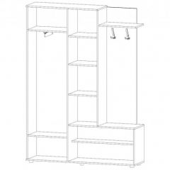 ЛУИЗА Прихожая (сонома/белый) в Ишиме - ishim.mebel24.online | фото 3