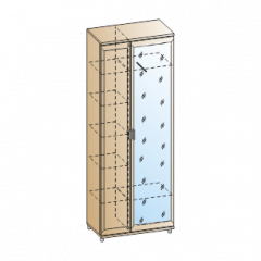 Прихожая Мелисса композиция 1 (Снежный ясень) в Ишиме - ishim.mebel24.online | фото 2