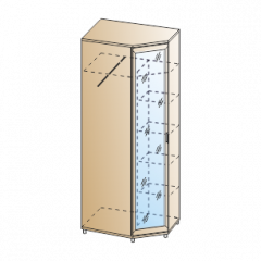 Прихожая Мелисса композиция 10 (Гикори Джексон светлый) в Ишиме - ishim.mebel24.online | фото 6