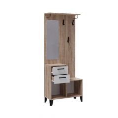 Прихожая Витра Центральная секция (Белый/Дуб сонома) в Ишиме - ishim.mebel24.online | фото 2