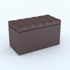 Пуф КВАДРО тип 2 Коричневый в Ишиме - ishim.mebel24.online | фото 2