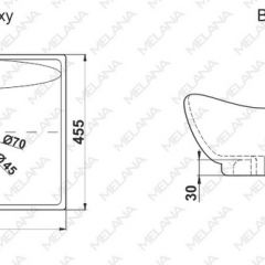 Раковина MELANA MLN-7211 в Ишиме - ishim.mebel24.online | фото 2