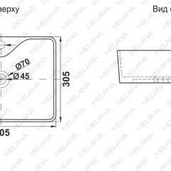 Раковина MELANA MLN-7291X в Ишиме - ishim.mebel24.online | фото 2