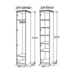 Шкаф 1-но дверный для одежды Ольга-13 в Ишиме - ishim.mebel24.online | фото 2