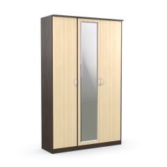 Шкаф 3-х створчатый Дуэт Люкс с зеркалом в Ишиме - ishim.mebel24.online | фото 1