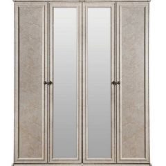Шкаф 4-х створчатый (1+2+1) с зеркалом Афина (крем корень) в Ишиме - ishim.mebel24.online | фото