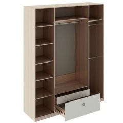Шкаф 4 двери Глэдис М24 (ЯШС/Белый) в Ишиме - ishim.mebel24.online | фото 2