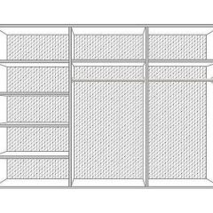 Шкаф 6-и дверный с зеркалами (04.146) Диана в Ишиме - ishim.mebel24.online | фото 2