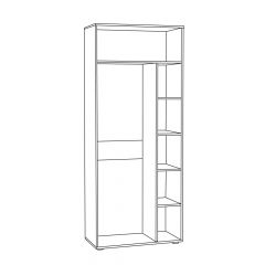 Шкаф для одежды 1751 Бьянка в Ишиме - ishim.mebel24.online | фото 2