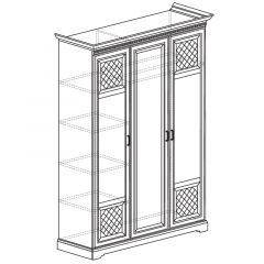 Шкаф для одежды 3-дверный №800 Парма кремовый белый в Ишиме - ishim.mebel24.online | фото 2