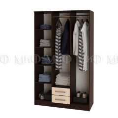 ФИЕСТА Шкаф для одежды 3-дверный (Дуб беленый/Венге) в Ишиме - ishim.mebel24.online | фото 2