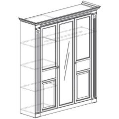 Шкаф 3-х дверный №180 "Лючия" Дуб оксфорд в Ишиме - ishim.mebel24.online | фото 2