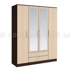 ФИЕСТА Шкаф для одежды 4-дверный (Дуб беленый/Венге) в Ишиме - ishim.mebel24.online | фото 1