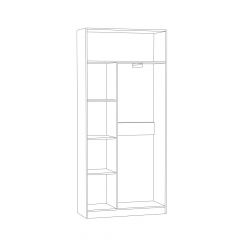 Шкаф для одежды Ливерпуль в Ишиме - ishim.mebel24.online | фото 2