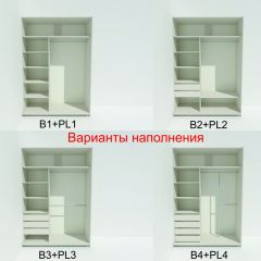 Шкаф-купе 1400 серии SOFT D1+D3+B2+PL1 (2 ящика+1штанга) профиль «Графит» в Ишиме - ishim.mebel24.online | фото 6