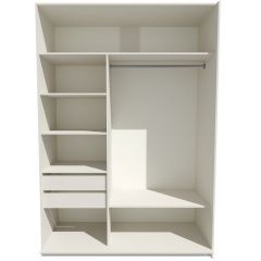 Шкаф-купе 1400 серии SOFT D6+D4+B2+PL2 (2 ящика+1штанга+1 полка) профиль «Капучино» в Ишиме - ishim.mebel24.online | фото 2