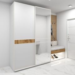 Шкаф-купе 1400 серии SOFT D6+D4+B2+PL2 (2 ящика+1штанга+1 полка) профиль «Капучино» в Ишиме - ishim.mebel24.online | фото 4