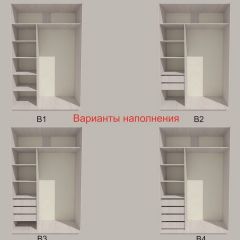 Шкаф-купе 1500 серии SILVER S1+S1+B2+PL2 (2 ящика+1 штанга+1 полка) профиль «Серебро» в Ишиме - ishim.mebel24.online | фото 5