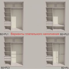 Шкаф-купе 1500 серии SILVER S3+S4+B2+PL4 (2 ящика+F обр.штанга) профиль «Серебро» в Ишиме - ishim.mebel24.online | фото 6