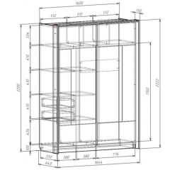 Шкаф-купе 1600 с плитой 22 мм ЛИБЕРТИ в Ишиме - ishim.mebel24.online | фото 4