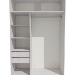 Шкаф-купе 1700 серии SILVER S4+S3Z+B2+PL1 (2 ящика+1 штанга) профиль «Серебро» в Ишиме - ishim.mebel24.online | фото 2