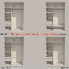 Шкаф-купе 1700 серии SILVER S4+S3Z+B2+PL1 (2 ящика+1 штанга) профиль «Серебро» в Ишиме - ishim.mebel24.online | фото 4