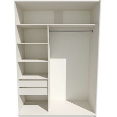 Шкаф-купе 1800 серии SOFT D1+D3+B2+PL1 (2 ящика+1штанга) профиль «Графит» в Ишиме - ishim.mebel24.online | фото 2