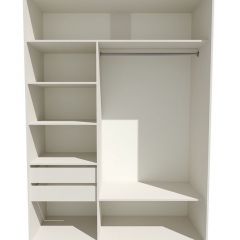 Шкаф-купе 1800 серии SOFT D6+D4+B2+PL2 (2 ящика+1штанга+1 полка) профиль «Капучино» в Ишиме - ishim.mebel24.online | фото 2