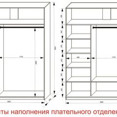 Шкаф-купе 1800 серии SOFT D6+D4+B2+PL2 (2 ящика+1штанга+1 полка) профиль «Капучино» в Ишиме - ishim.mebel24.online | фото 8