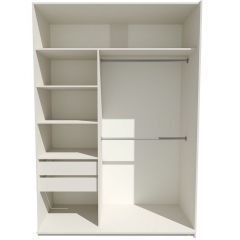 Шкаф-купе 1800 серии SOFT D6+D6+B2+PL3 (2 ящика+2штанги) профиль «Капучино» в Ишиме - ishim.mebel24.online | фото 2