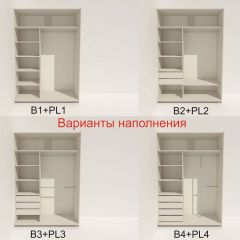 Шкаф-купе 1800 серии SOFT D6+D6+B2+PL3 (2 ящика+2штанги) профиль «Капучино» в Ишиме - ishim.mebel24.online | фото 6