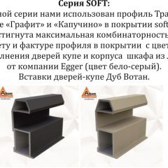 Шкаф-купе 2100 серии SOFT D7+D3+D3+B22+PL4 (по 2 ящика лев/прав+2штанги) профиль «Капучино» в Ишиме - ishim.mebel24.online | фото 13