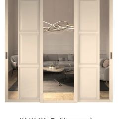 Шкаф-купе 2150 серии NEW CLASSIC K1+K1+K1+B22+PL4 (по 2 ящика лев/прав+F обр.штанга) профиль «Капучино» в Ишиме - ishim.mebel24.online | фото 15
