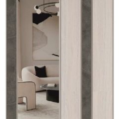 Шкаф-купе 2250 серии SILVER S5+S1+S5 B22+PL2 (по 2 ящика лев/прав+1 штанга+1 полка) профиль «Серебро» в Ишиме - ishim.mebel24.online | фото 10