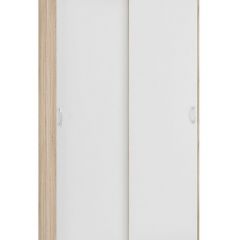 Шкаф-купе Бассо 1.0 (Дуб Сонома/Белый) 2 двери ЛДСП в Ишиме - ishim.mebel24.online | фото 1