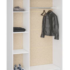 Шкаф-купе Бассо 1300 (Белый) в Ишиме - ishim.mebel24.online | фото 2