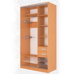 Шкаф-купе Жаклин 1200 вариант 7 (Тройной ЛДСП/Тройной ЛДСП) в Ишиме - ishim.mebel24.online | фото 3