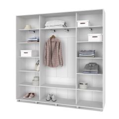 МАРТИН Шкаф-купе с зеркалами Анкор светлый (2200*450) М423 в Ишиме - ishim.mebel24.online | фото 2