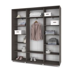 МАРТИН Шкаф-купе с зеркалами Анкор темный (2000*450) М403 в Ишиме - ishim.mebel24.online | фото 2