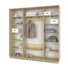 МАРТИН Шкаф-купе с зеркалом Ирландский дуб (2200*450) М422 в Ишиме - ishim.mebel24.online | фото 2