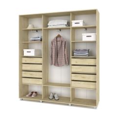 МАРТИН Шкаф-купе с зеркалом Ирландский дуб (2200*450) М422 в Ишиме - ishim.mebel24.online | фото 4