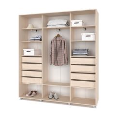 МАРТИН Шкаф-купе с зеркалом Млечный дуб (2200*450) М422 в Ишиме - ishim.mebel24.online | фото 4